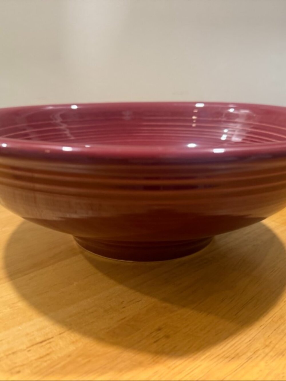 Fiesta Cinnabar Pedestal Serving Bowl Footed Centerpiece HLC USA Homer Laughlin